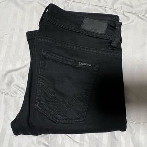 Bebe black jeans - size 25 - low rise - straight leg